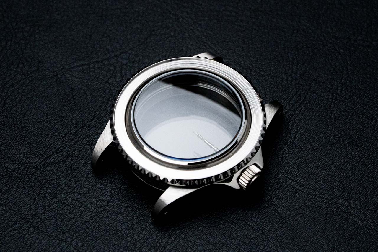 40mm DWC ヴィンテージダイバーケース ステンレススチール製／サファイアドーム風防