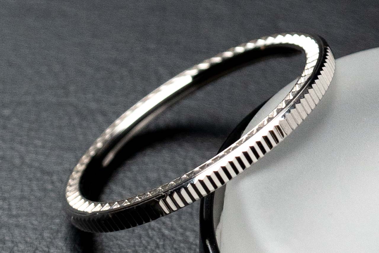 39mm ダイバーベゼルセット ブルー | 37.6mm アルミ製ベゼルインサート（ブルー）＋39mm コインエッジベゼル