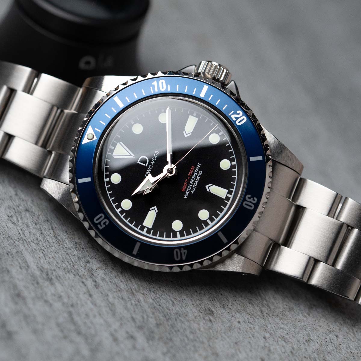 DIY WATCH CLUB ステンレススチールブレスレット【40mmダイバーズウォッチ専用】エンドリンク付き