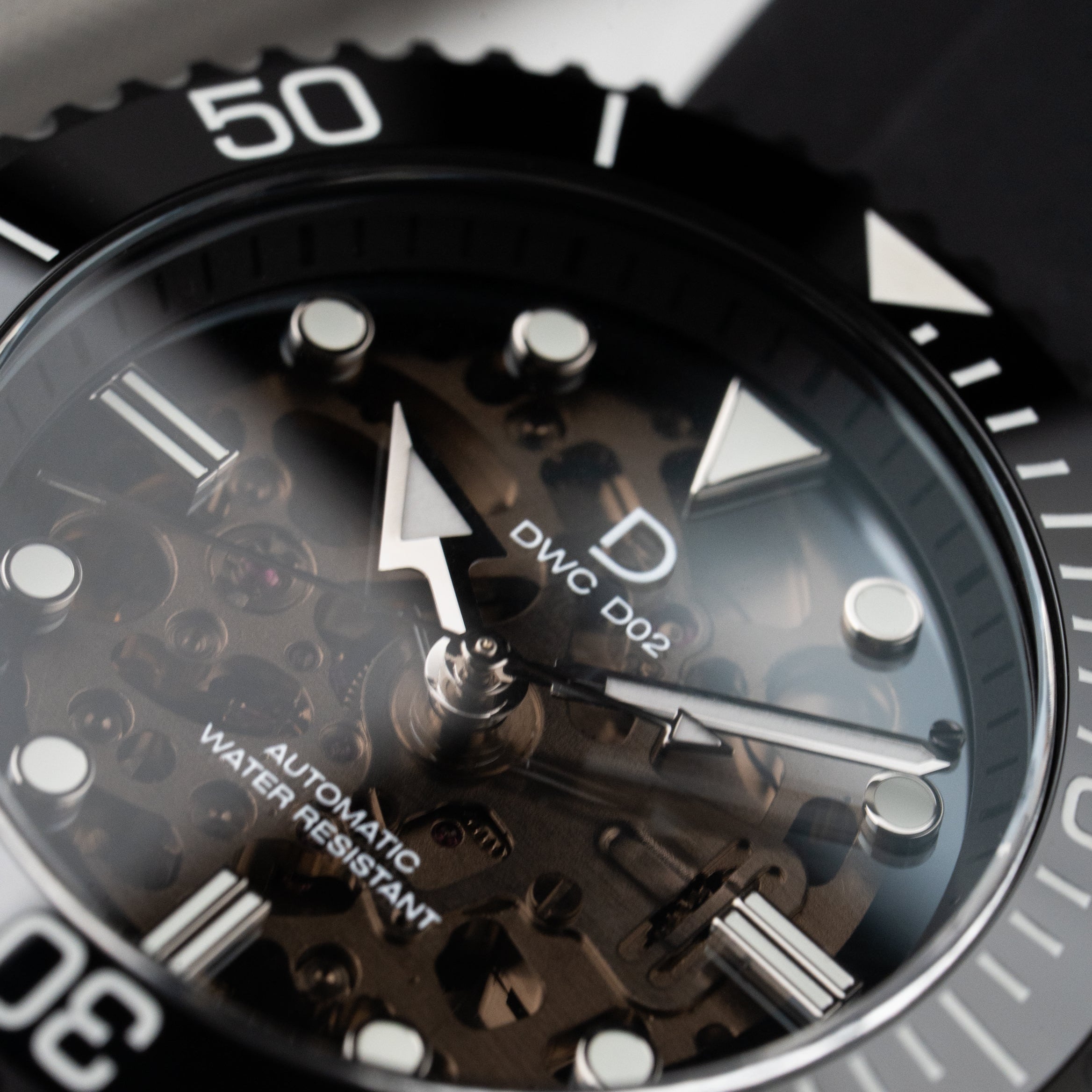 42mm PVDブラック クリスタルダイヤル ダイバーズウォッチ DIYキット | セラミック製ダイバーズベゼルインサート（日本製BGW9スーパールミ付き）| セイコーNH70A ムーブメント